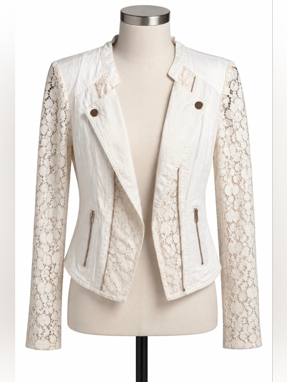 Candie's Lace Moto Jacket